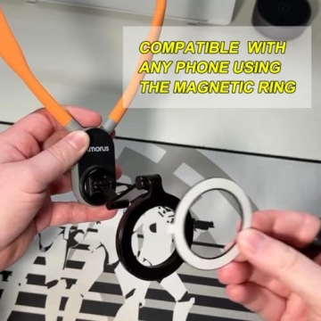 Amorus Neck Phone Holder - Hands-Free Magnetic Chest Mount