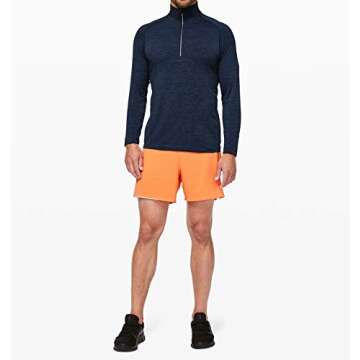 Lululemon Mens Metal Vent 1/2 Zip Long Sleeve Shirt