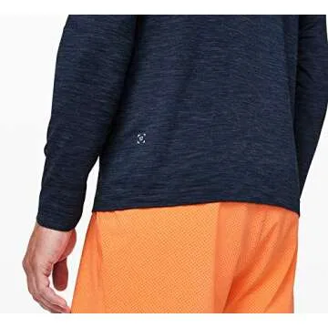 Lululemon Mens Metal Vent 1/2 Zip Long Sleeve Shirt
