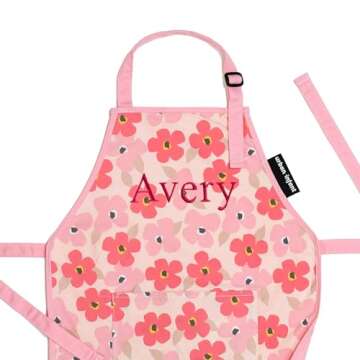 Urban Infant Little Helper Personalized Kids Apron - Children's Cooking Art Gardening - Great Gift f...