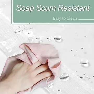 Premium PEVA Shower Curtain Liner 72x72 Waterproof