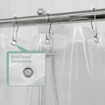 Premium PEVA Shower Curtain Liner 72x72 Waterproof