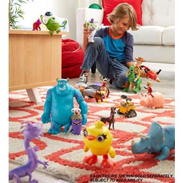 Disney Pixar Wall-E and Eve Figures [Amazon Exclusive] True to Movie Scale Character Action Dolls Hi...