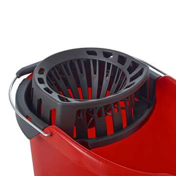 O-Cedar Quick Wring Bucket 2.5 Gallon Bucket With Wringer - Eco-Friendly Floor Cleaning Solution