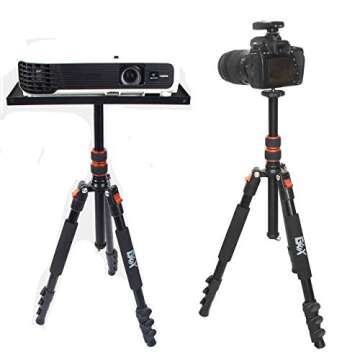GEX Multifunction Mannequin Tripod + GEX 23" Canvas Cork Wig Block Mannequin Head Set Bundle