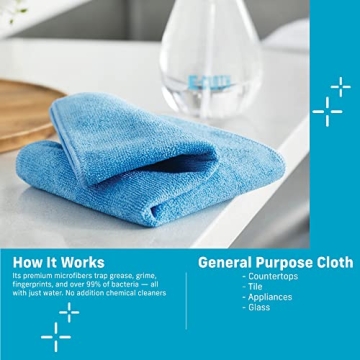 E-Cloth Microfiber Cloth 4-Pack for Effortless Cleaning