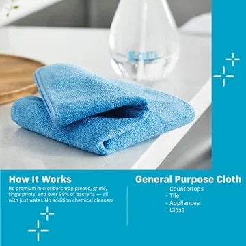 E-Cloth Microfiber Cloth 4-Pack for Effortless Cleaning