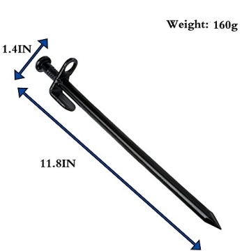 IUMÉ Heavy Duty Tent Stakes with Secure Storage Pouch