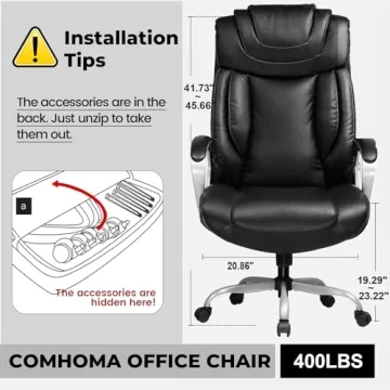COMHOMA Ergonomic Office Chair with Adjustable Features