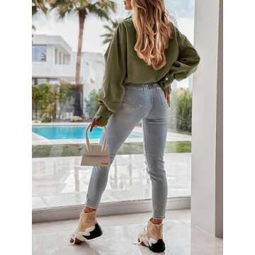 Tankaneo Women's Cropped Bomber Jacket - Stylish and Versatile