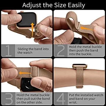 Stylish SICCIDEN Slim Stretchy Band for Apple Watch 42mm 41mm