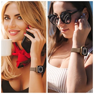 Stylish SICCIDEN Slim Stretchy Band for Apple Watch 42mm 41mm