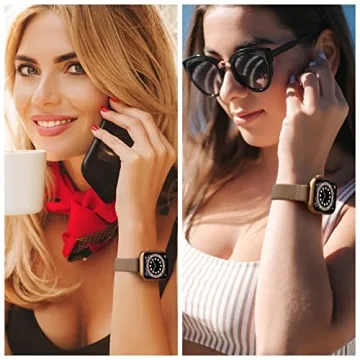 Stylish SICCIDEN Slim Stretchy Band for Apple Watch 42mm 41mm