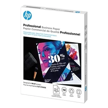 HP Q1987A Inkjet Business Paper, Glossy, 48lb, 8-1/2 x 11, 150 Sheets
