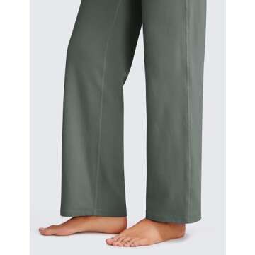 CRZ YOGA Womens Soft High Waist Wide Leg Pants