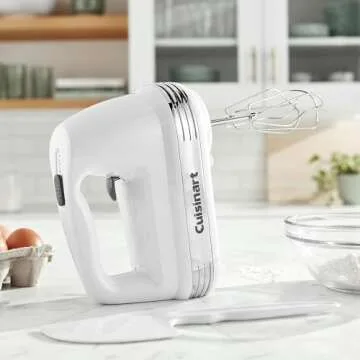 Cuisinart HM-50 Power Advantage 5-Speed Hand Mixer, White