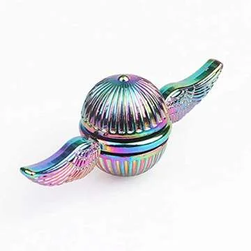 Rainbow Fidget Spinner Magic Orb for Stress Relief and Fun