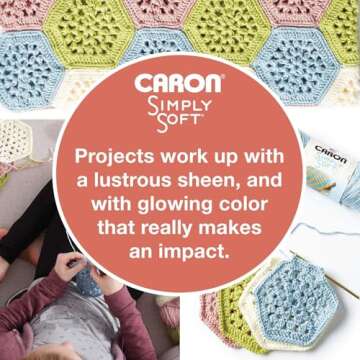 Caron Simply Soft Yarn Plum Wine 100% Acrylic Durable