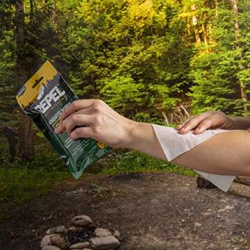 Repel Mosquito Repellent Wipes for Outdoor Fun 15 Count
