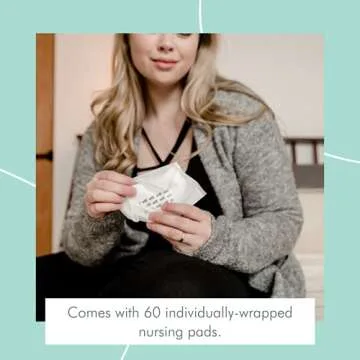 Motif Nursing Pads - Natural, Absorbent with Adhesive Strips