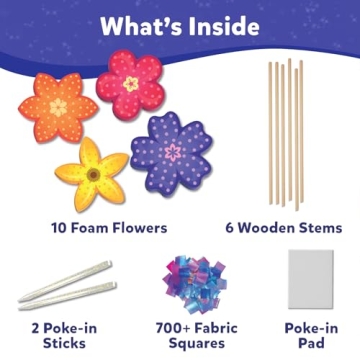 Mess-Free Flower Bouquet Craft for Kids Ages 4-9