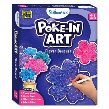 Mess-Free Flower Bouquet Craft for Kids Ages 4-9