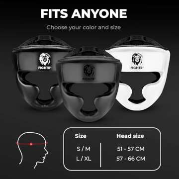 FIGHTR® Boxing Headgear | Best Fit Protective Helmet for Sparring