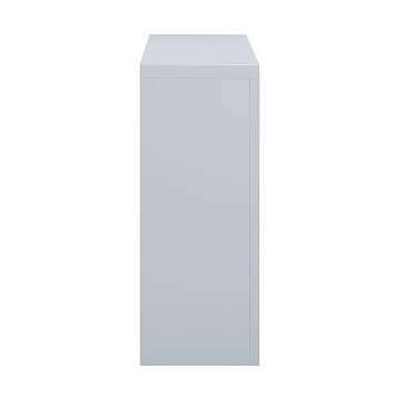 Suzie Pastel Blue & Rattan Console Table