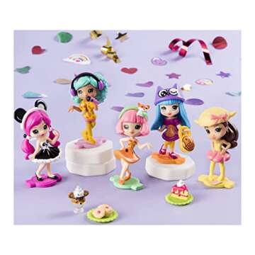 Party Popteenies – Party Pack – 6 Surprise Popper Bundle with Confetti, Collectible Mini Dolls and Accessories, for Ages 4 and Up (Styles Vary)