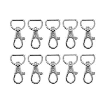 Durable Metal Swivel Clasps for Crafting Projects Pack of 50