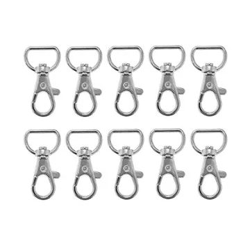 Durable Metal Swivel Clasps for Crafting Projects Pack of 50