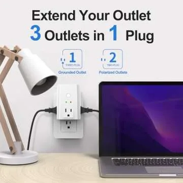 Tiffcofio Remote Control Outlet Plug - 100FT Range, 3 Outlets