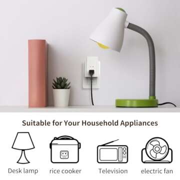 Tiffcofio Remote Control Outlet Plug - 100FT Range, 3 Outlets