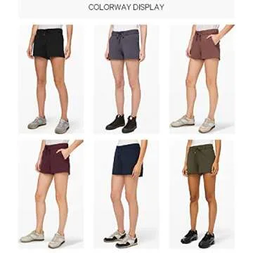 Stylish PIQIDIG Women's Running Workout Shorts with Pockets