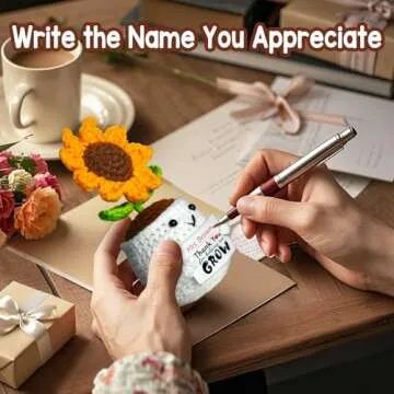 Adorable Crochet Sunflower Pot - Perfect Teacher Appreciation Gift