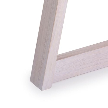 Stylish Plank+Beam Round Solid Wood Dining Table for 4