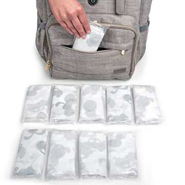 Disposable High Chair Covers for Restaurant and Home 10 Pack for Baby Kids Toddlers to Protect Again...