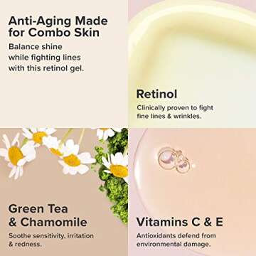 Paula's Choice SKIN BALANCING Antioxidant Concentrate Face Serum, Retinol & Vitamin C, Anti Aging, Anti Wrinkle & Large Pores, Oily Skin, 1 Ounce