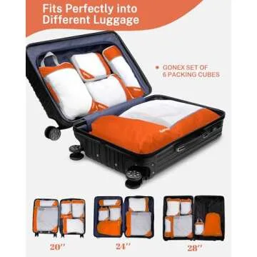 Gonex Packing Cubes Set - Ultimate Space Saver