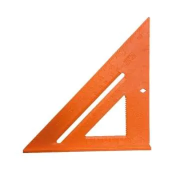 Swanson Tool Co T0118 8 inch Orange Composite Speedlite Speed Square Layout Tool, made of High Impact Polystyrene