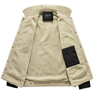 Stylish HOW'ON Men's Sherpa Lined Winter Jacket