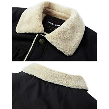 Stylish HOW'ON Men's Sherpa Lined Winter Jacket
