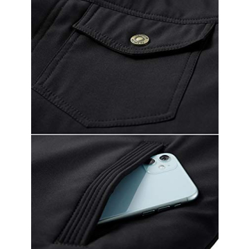 Stylish HOW'ON Men's Sherpa Lined Winter Jacket