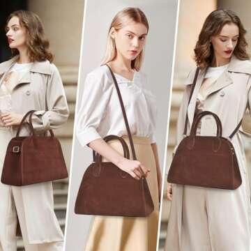 Elegant Eco-Friendly Suede Tote Bag for Women - Stylish Everyday Convenience