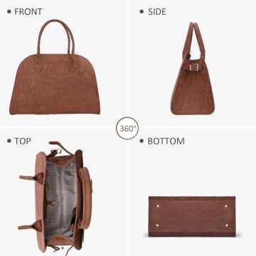 Eco-Friendly Suede Tote Bag for Women - Stylish and Practical