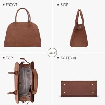 Eco-Friendly Suede Tote Bag for Women - Stylish and Practical