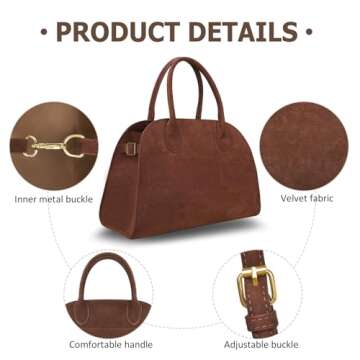 Eco-Friendly Suede Tote Bag for Women - Stylish and Practical