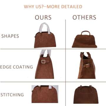 Eco-Friendly Suede Tote Bag for Women - Stylish and Practical