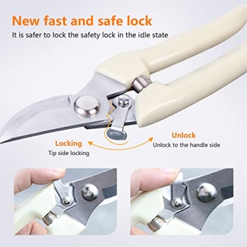 Durable Garden Pruning Shears for Easy Flower Trimming