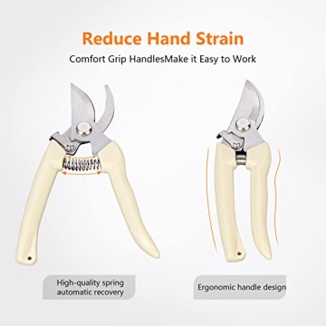 Durable Garden Pruning Shears for Easy Flower Trimming